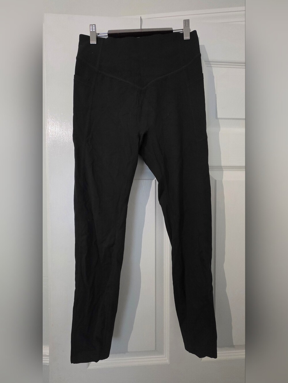 New HALARA Black High Waisted Scrunch Butt Lift Tummy Control Legging Sz M 7/8